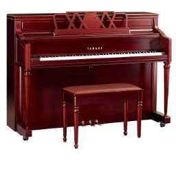 Акустическое пианино с банкеткой Yamaha M2 SM сатинированное красное дерево