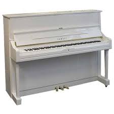 Акустическое пианино с банкеткой Yamaha U1 PWH цвет белый полированный